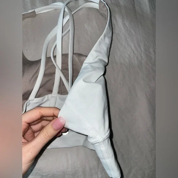 Lululemon Energy Bra Longline Sports Bra White - Picture 5 of 7